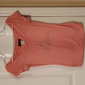 BABY PHAT Coral Pink shirt M